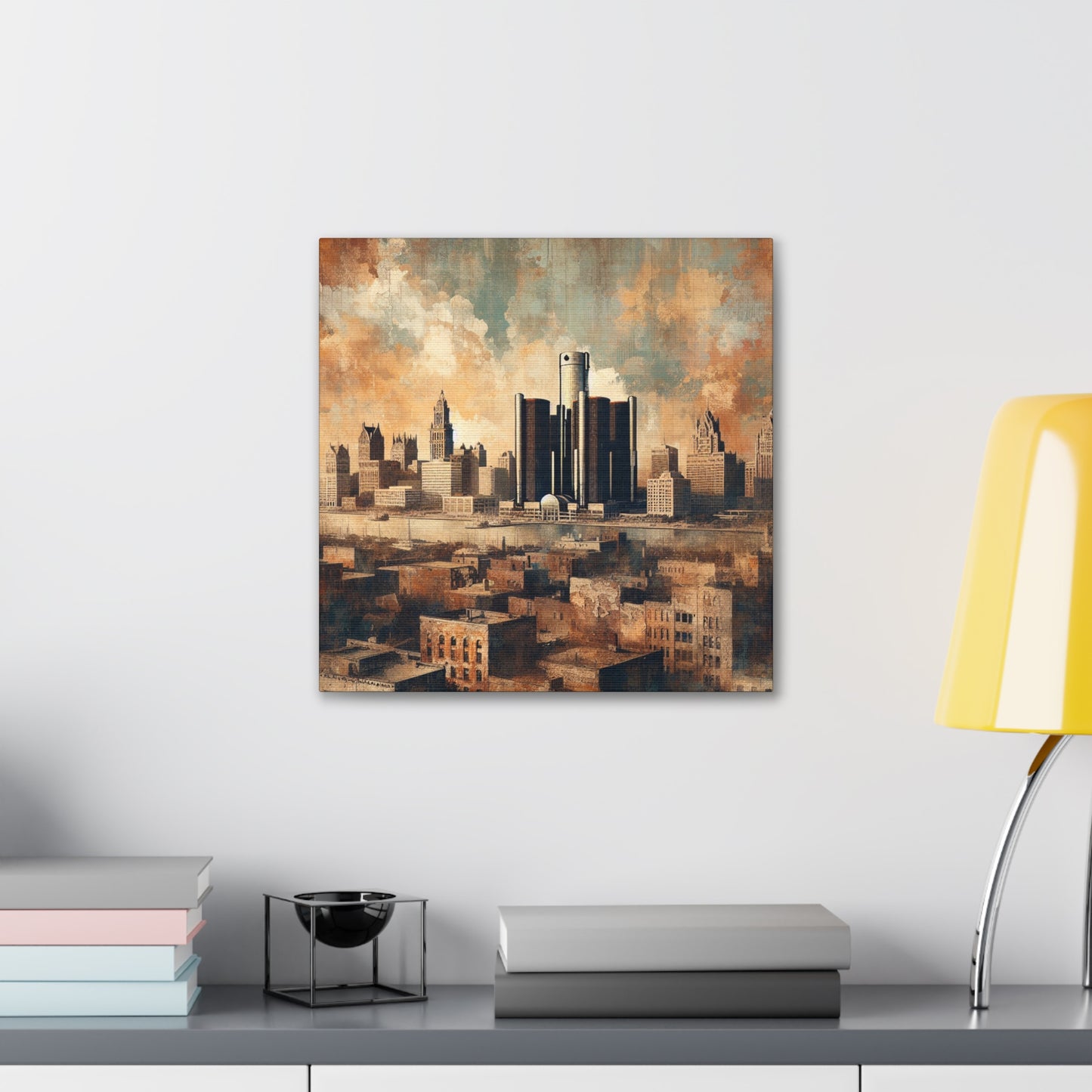 "Captivating Detroit's Timeless Charm" - Canvas