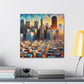 "Golden City Sunrise" - Canvas