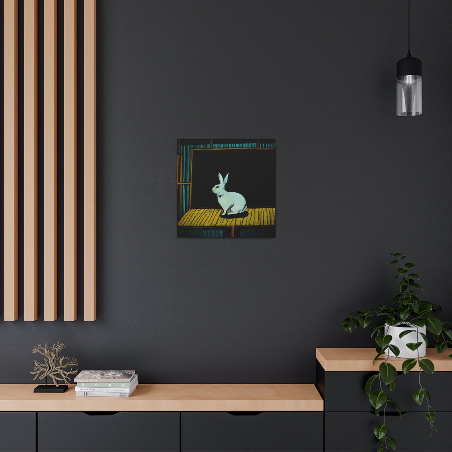 Rabbit in Neutral Tones - Canvas