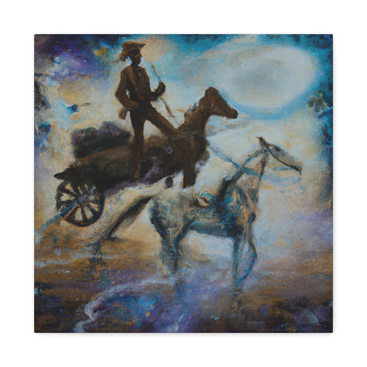 "Ride on the Stagecoach" - Canvas