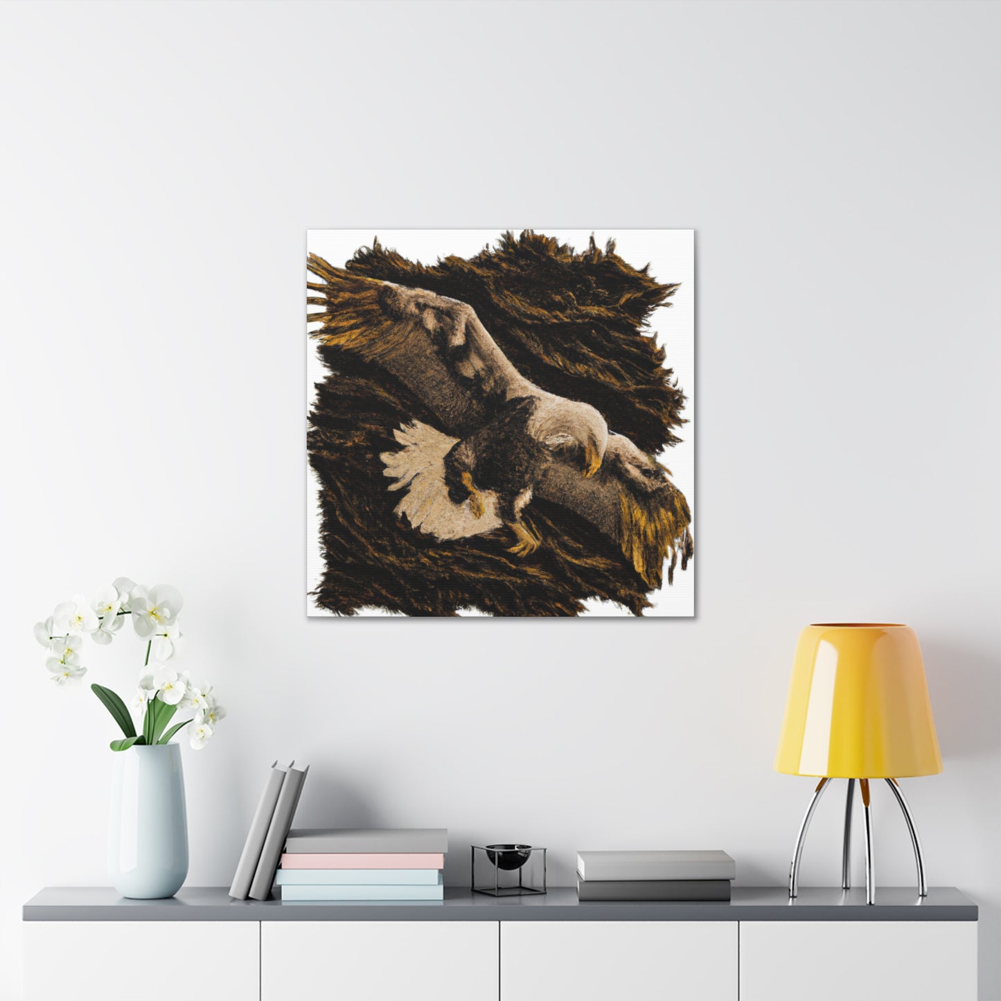 "Bald Eagle in Baroque" - Canvas