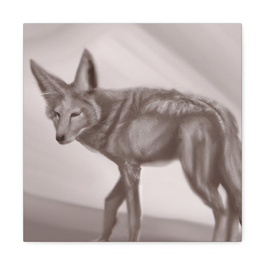 "Coyote in Hyperrealism" - Canvas