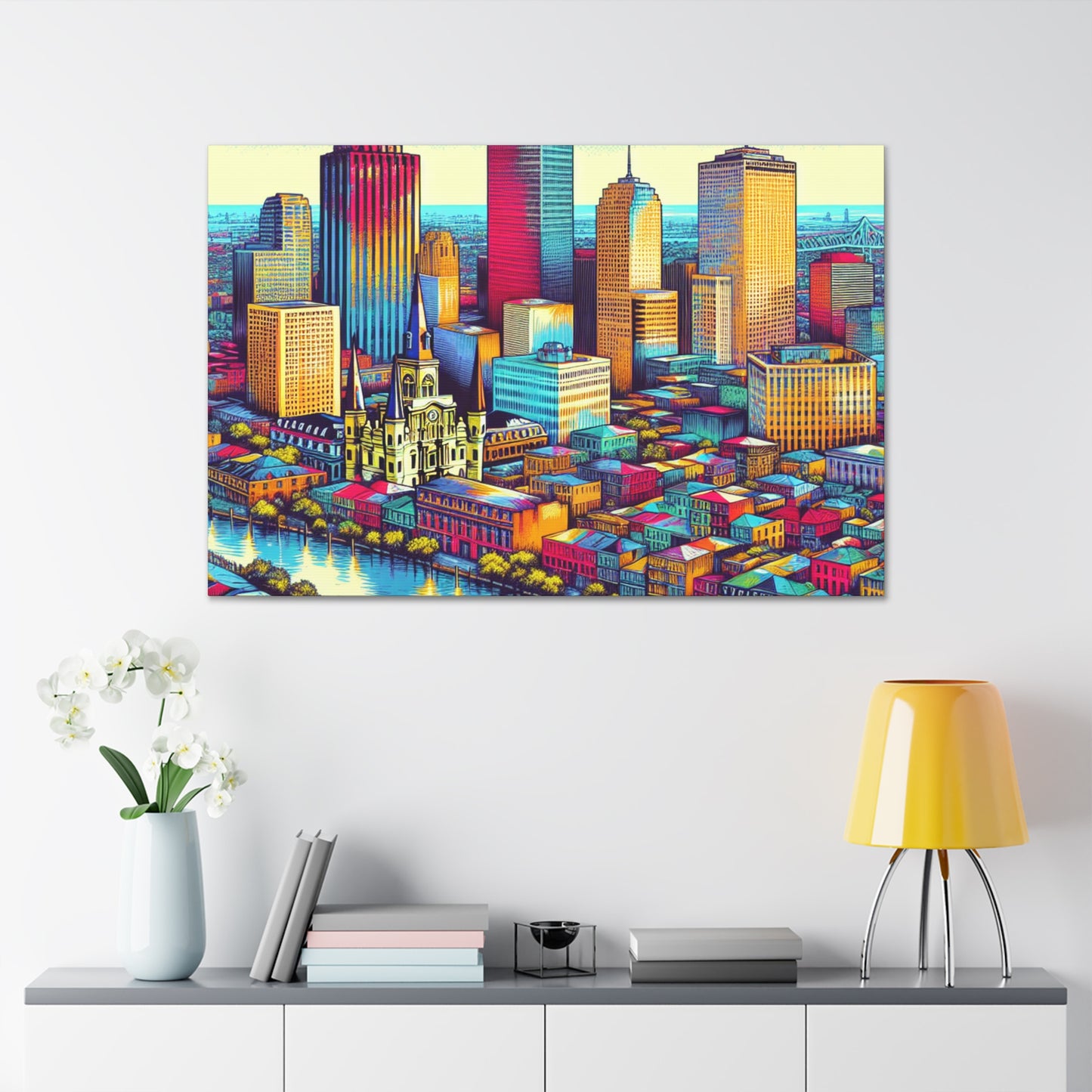 "Vibrant Crescent City Masterpiece" - Canvas