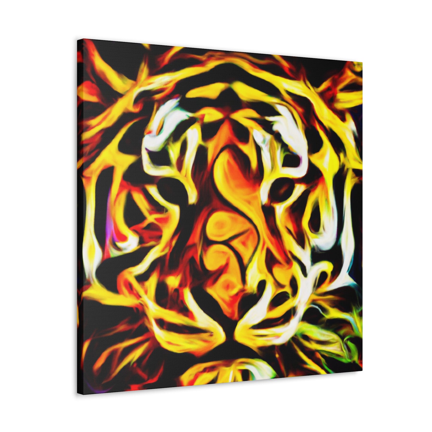 "Striking Tiger Portrait" - Canvas