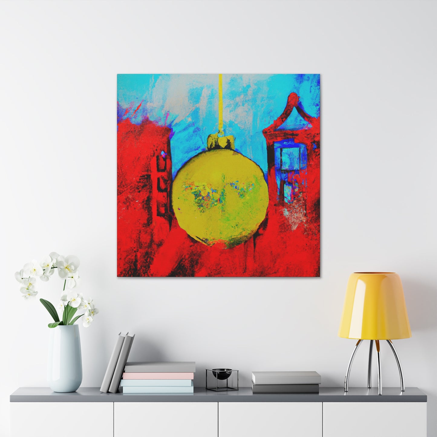 Festive Bauble Glow - Canvas