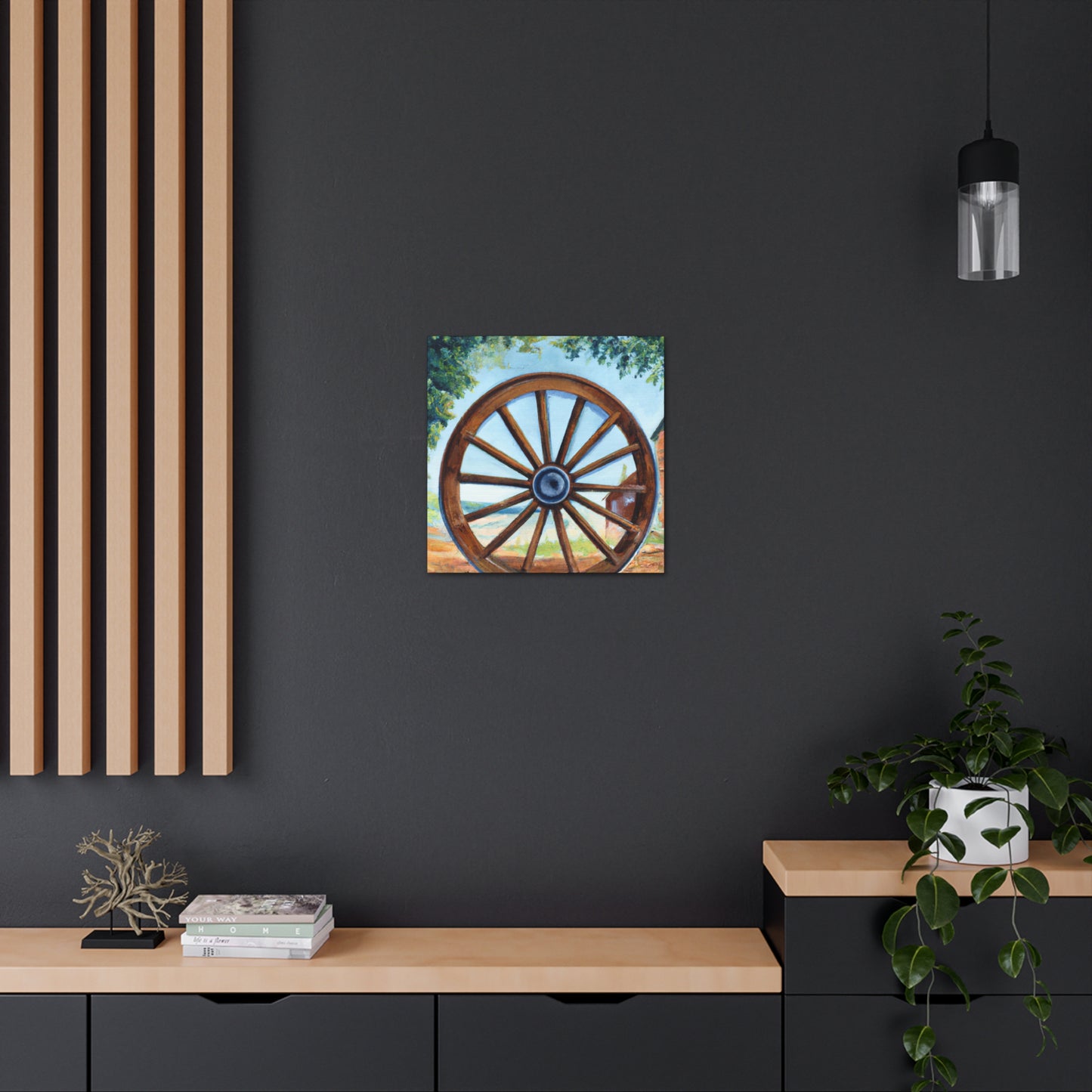 "Wheels of Progress Shine" - Canvas