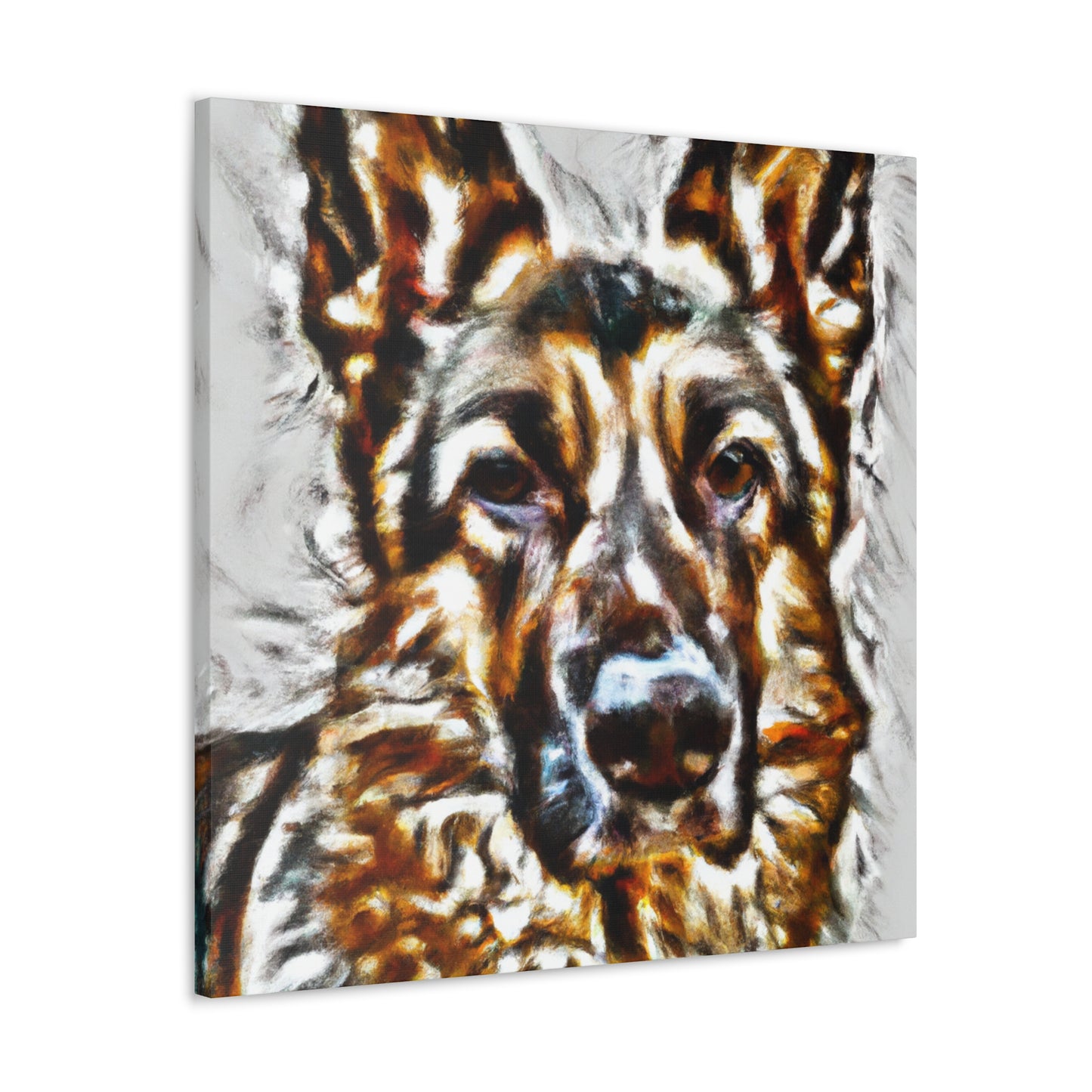 "Canine Guardian Sentinel" - Canvas