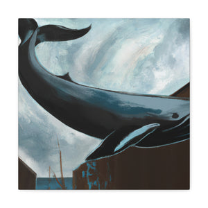 Whale in the Harbor - Canvas