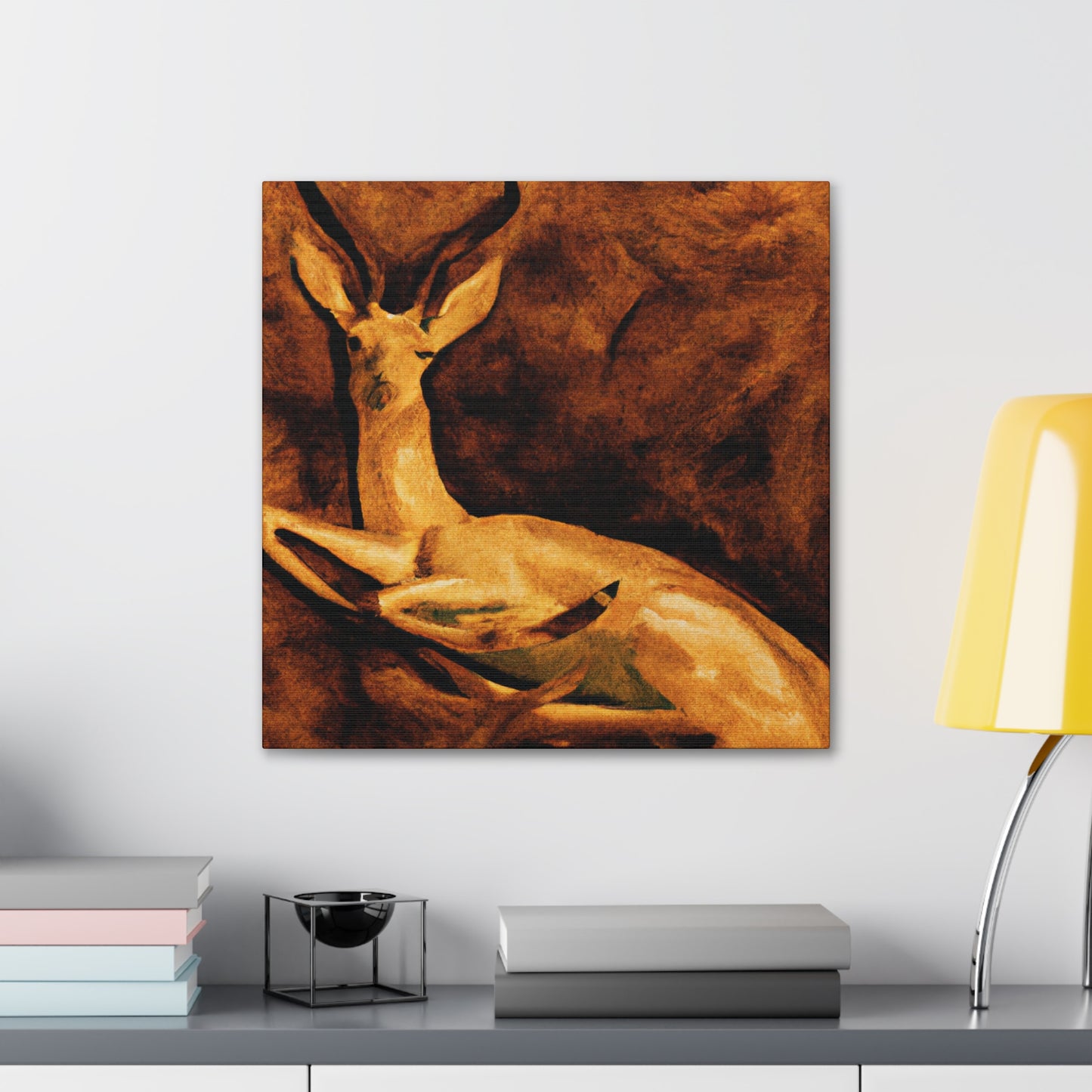 Gazelle in Hyperrealism - Canvas