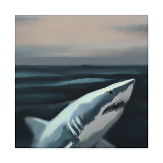 Great White Mystery. - Canvas