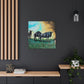 Wildebeest on Wildland - Canvas