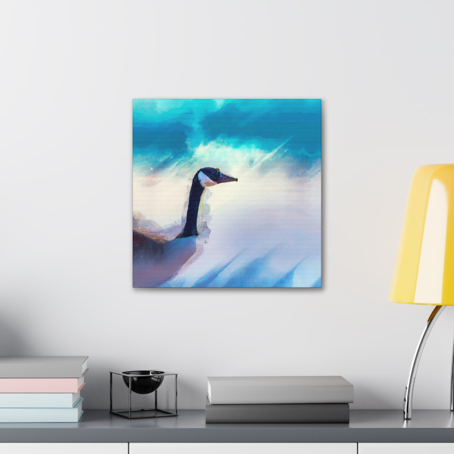 "Geese in Flight Painting" - Canvas