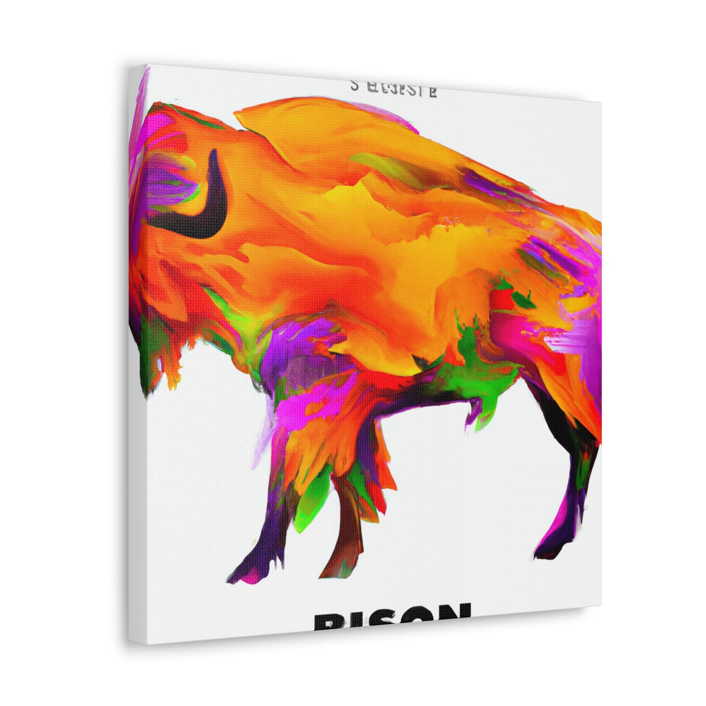 "Bison in Technicolor" - Canvas