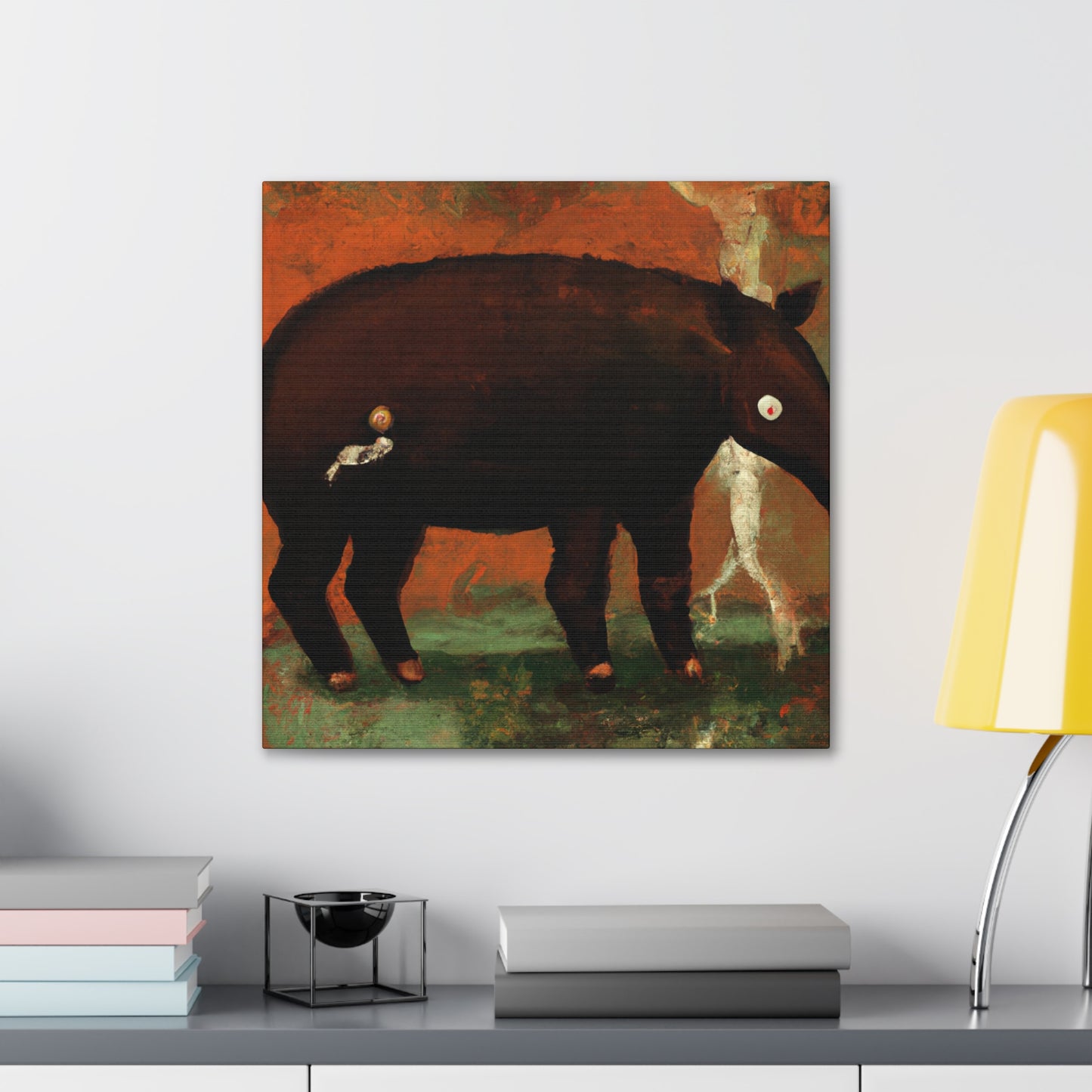 Malayan Tapir Amazement - Canvas