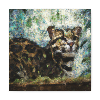 Lone Clouded Leopard - Canvas