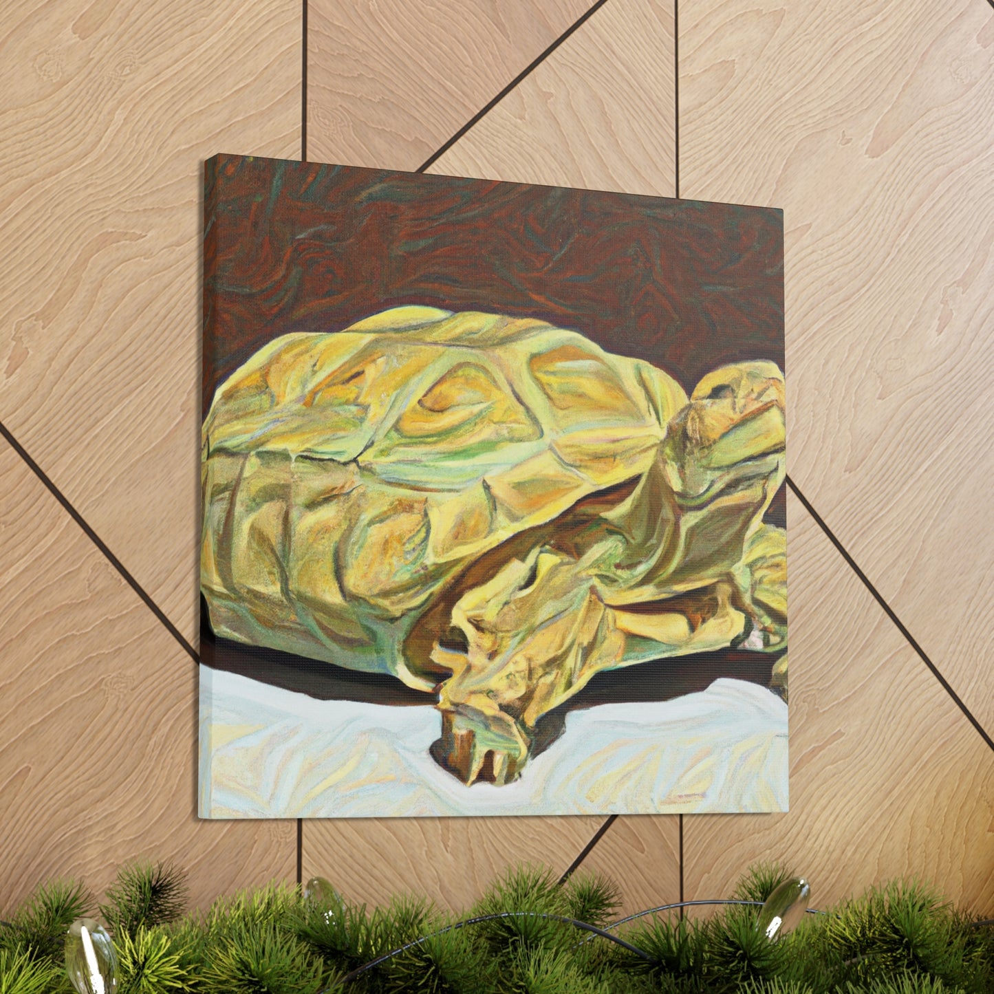 "Gorgeous Russian Tortoise" - Canvas