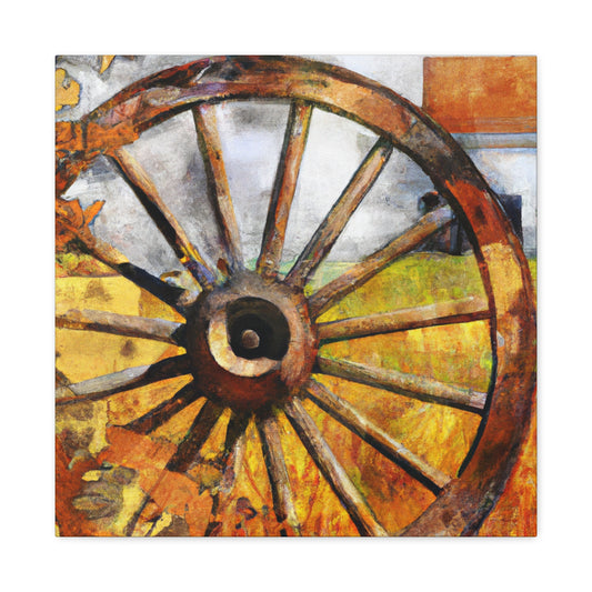 "Wheel in Springtime Bloom" - Canvas