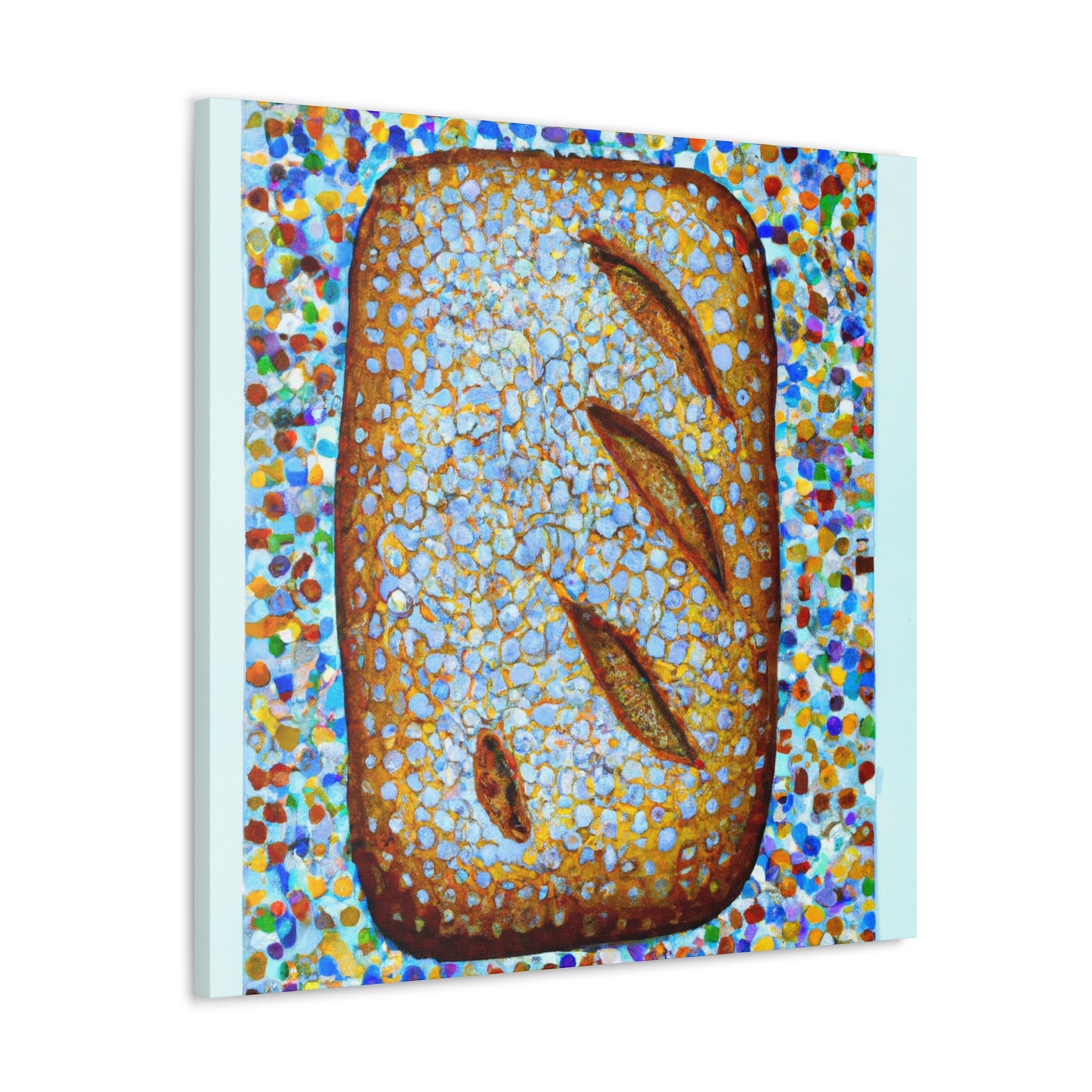 "Bread's Pointillist Painting - Canvas