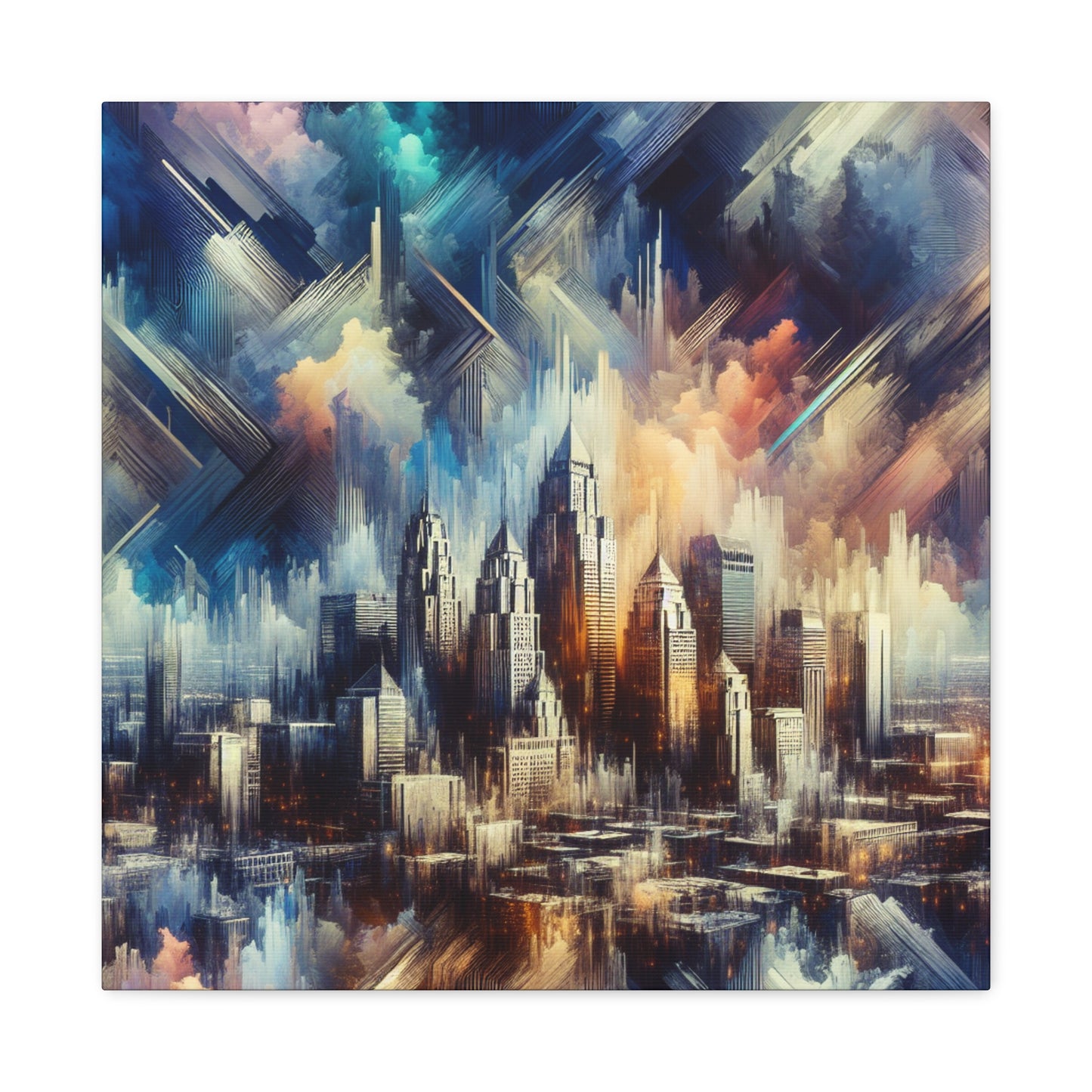 "Urban Serenity Unveiled" - Canvas