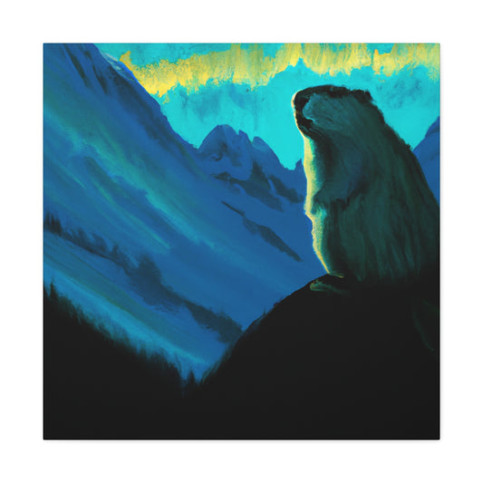 "Marmot in Minimalism" - Canvas