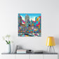 "Vibrant Milwaukee Mosaic" - Canvas