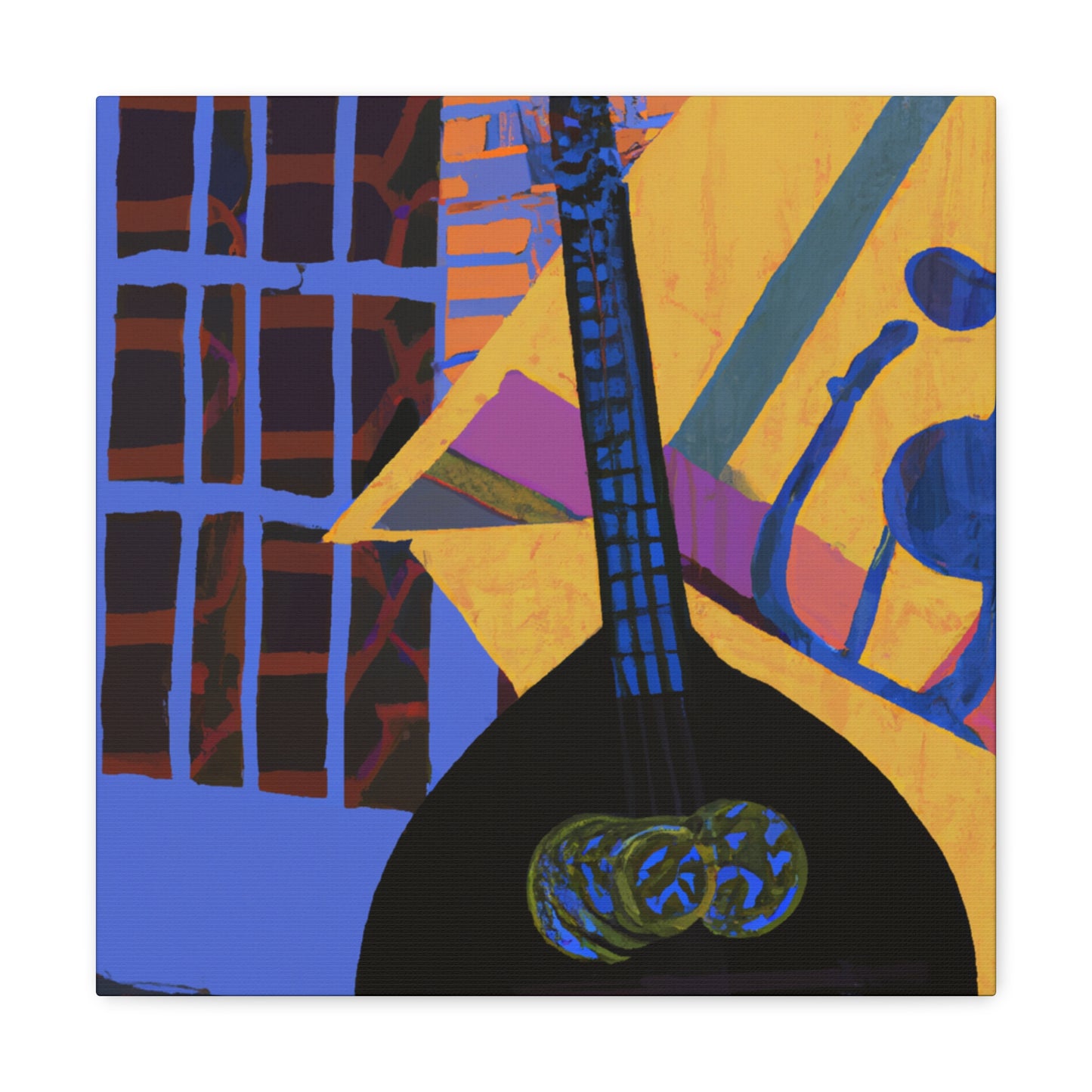 Mandolin in Melody City - Canvas