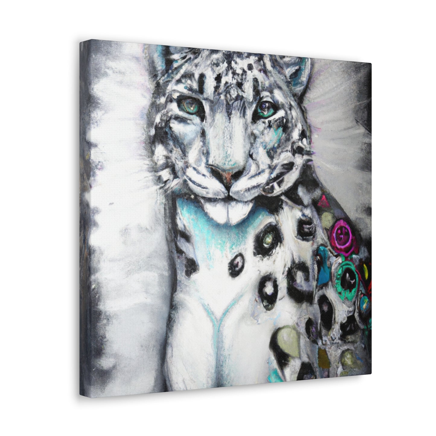 Snow Leopards Aflutter - Canvas