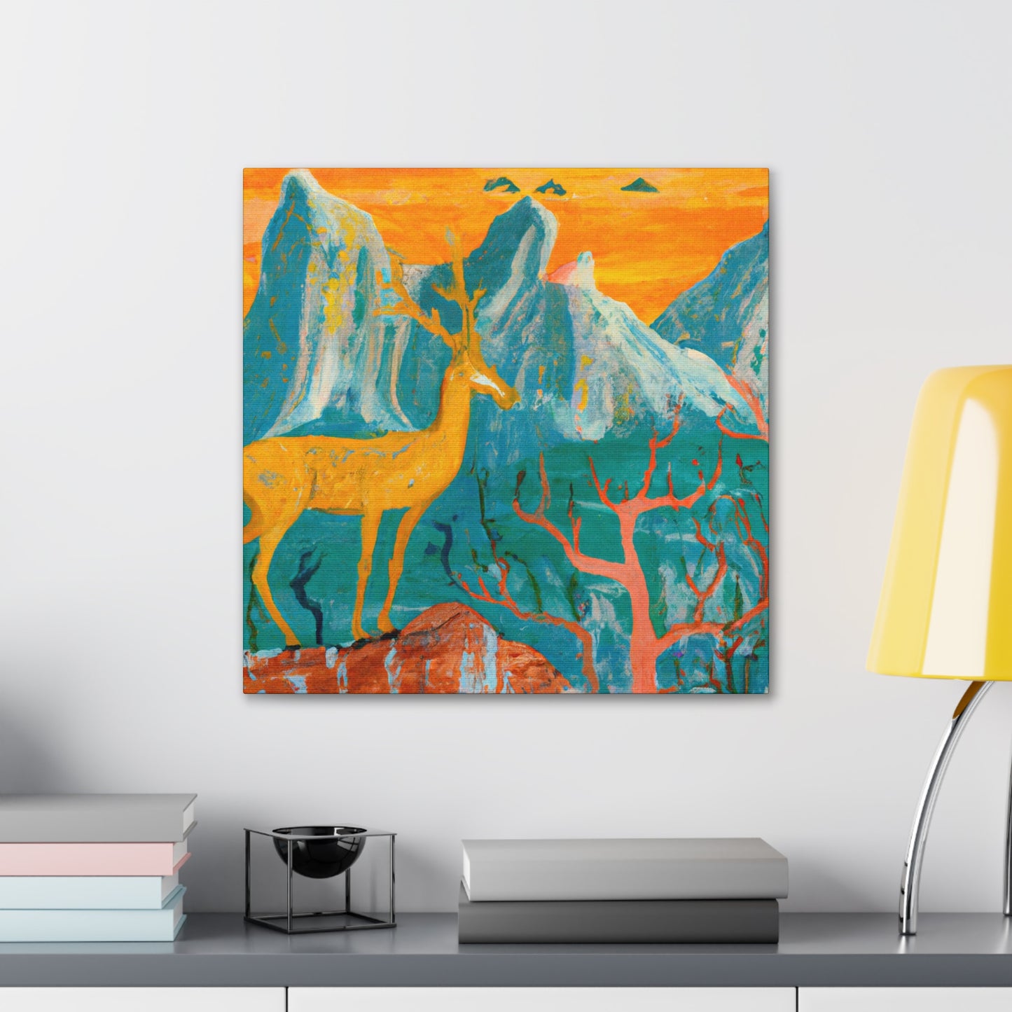 Deer in the Forest - Canvas