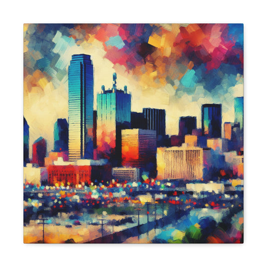 "Vibrant Skies of Dallas" - Canvas