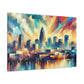 "Cityscape of Raleigh" - Canvas