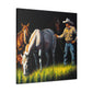 "Horses in Repose" - Canvas