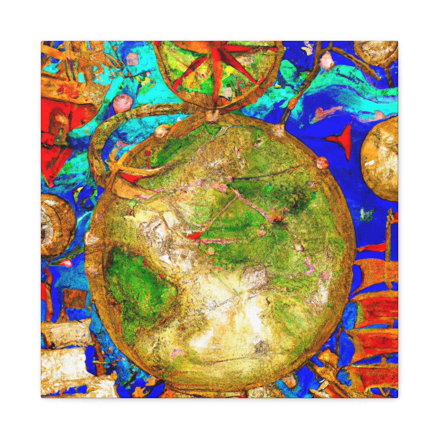 "Navigating A Nautical Chart" - Canvas