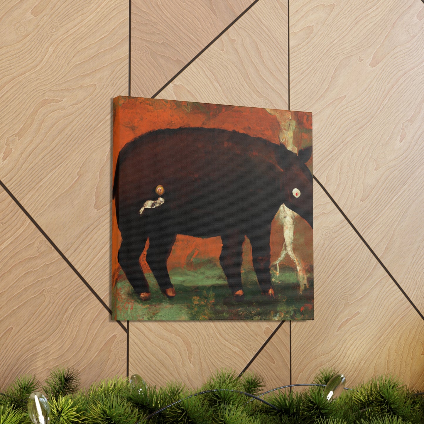 Malayan Tapir Amazement - Canvas