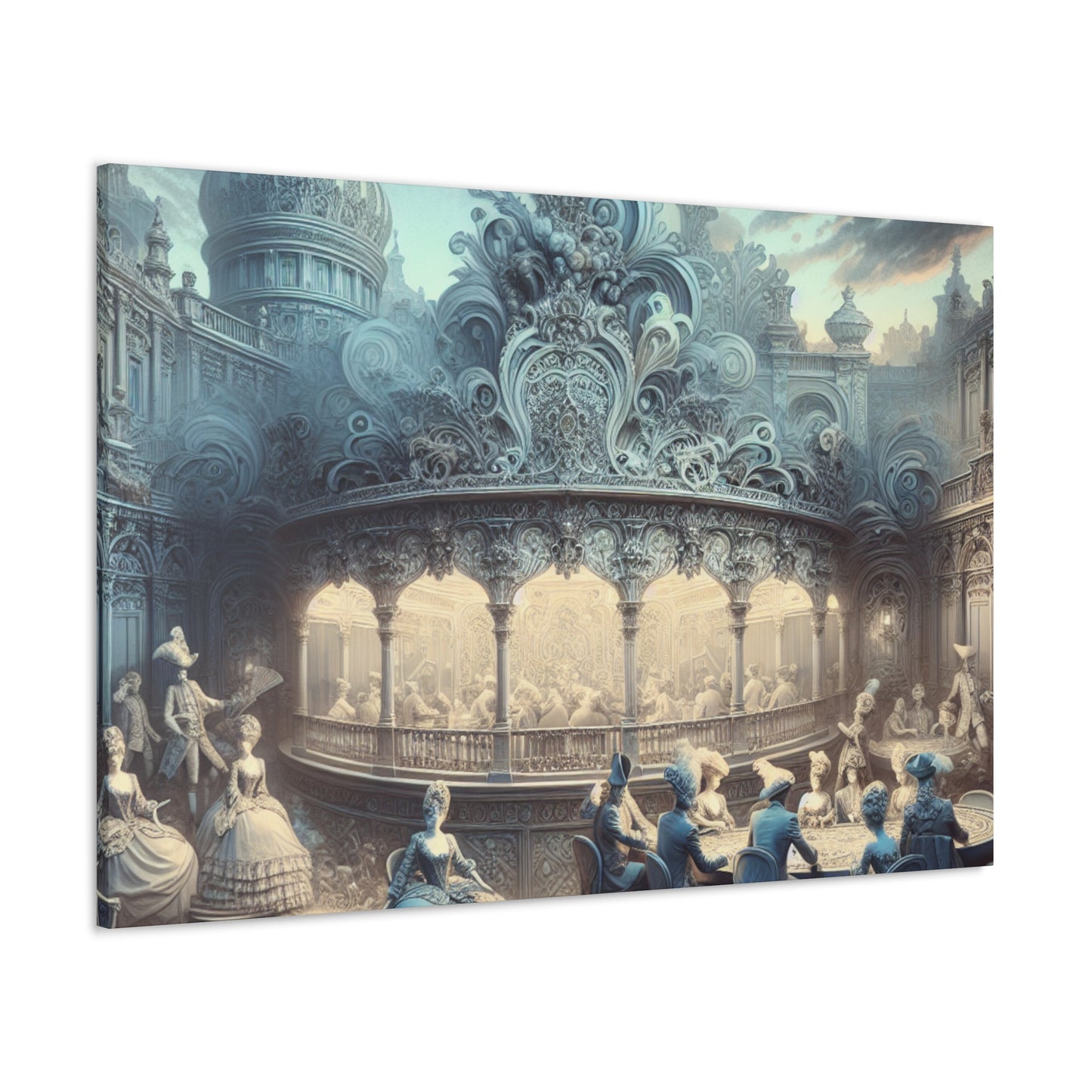 Whimsical Royal Gambling Extravaganza - Canvas