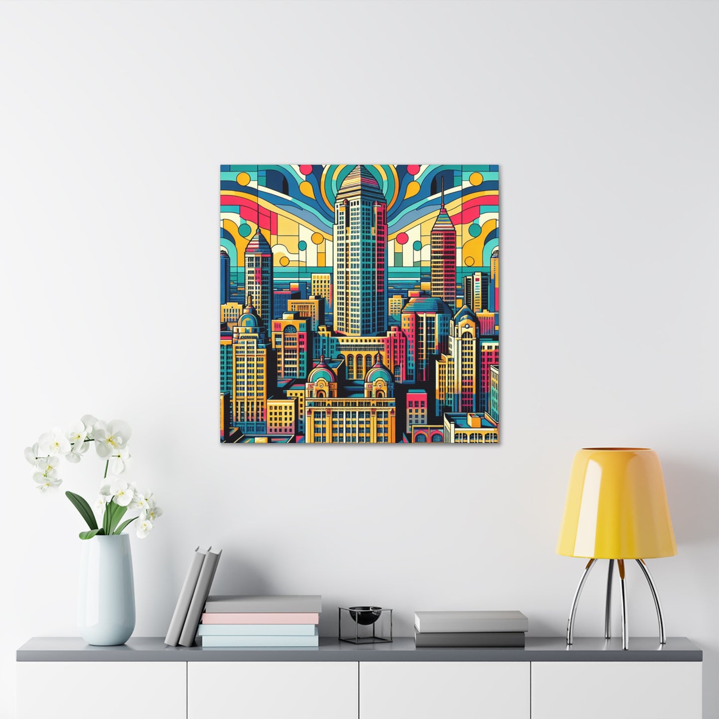 "Urban Splendor: Roaring Indianapolis" - Canvas