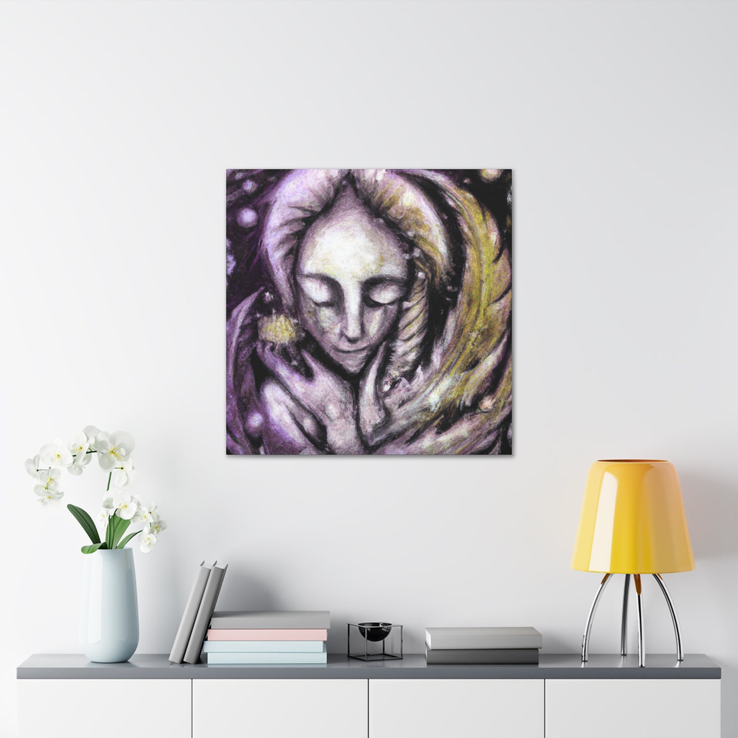 Elf in Blossoms. - Canvas