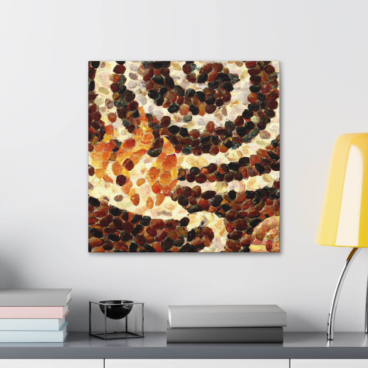 Coffee Pointillism Dream - Canvas