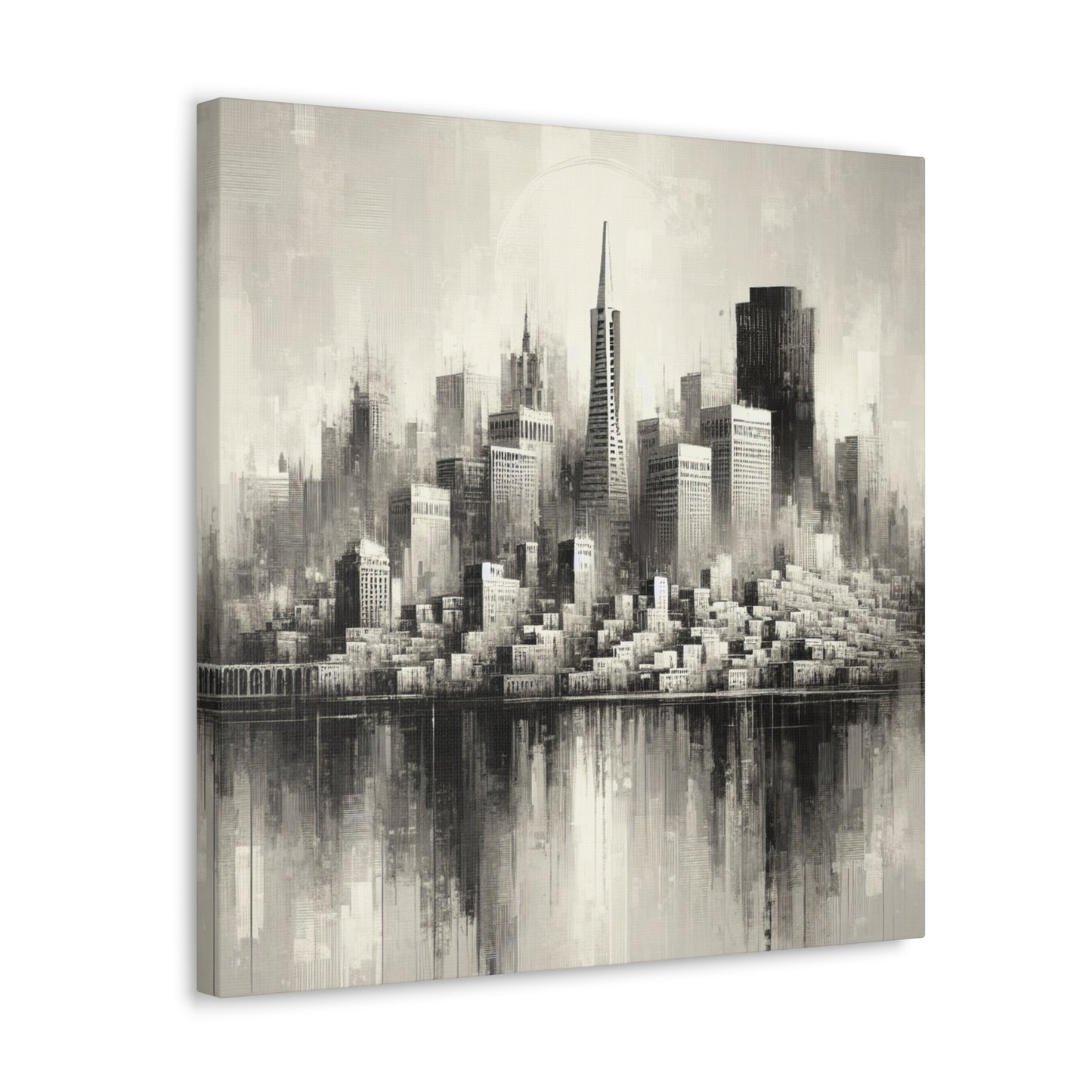 "Cityscape Serenade" - Canvas