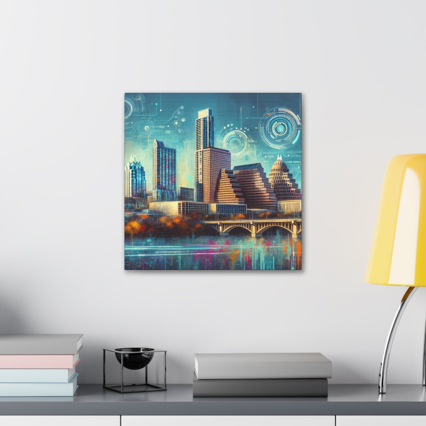 "Vibrant Austin Streets" - Canvas