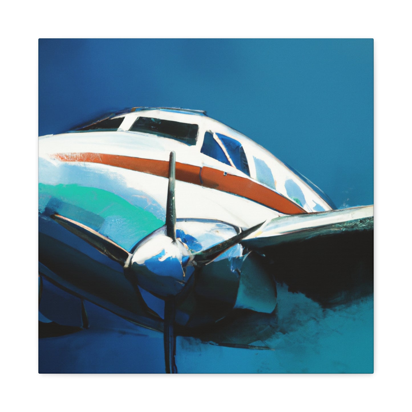 Vintage Plane Reimagined - Canvas