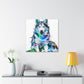 "Huskies in Abstraction" - Canvas