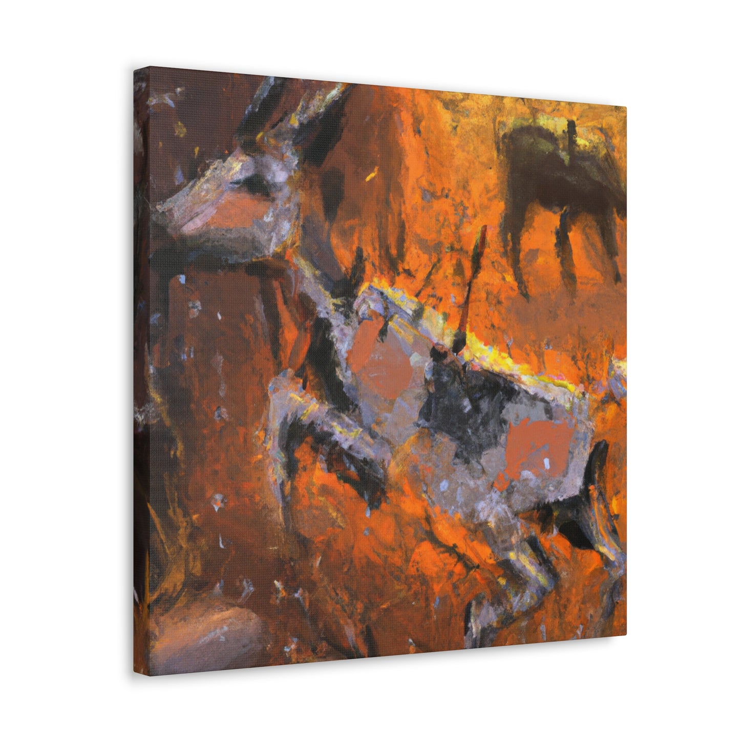 Wild Antelope Abstract - Canvas