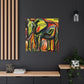 Elephant in Motion - Canvas