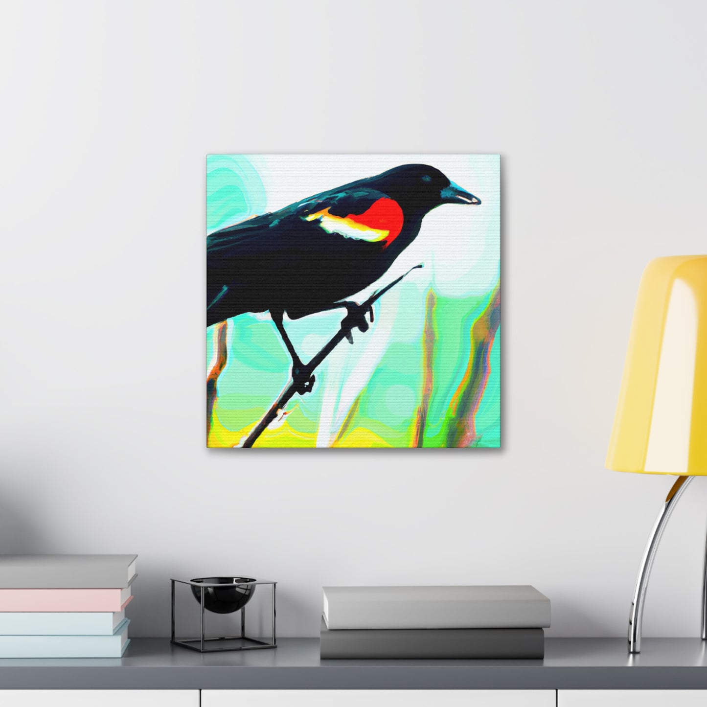 "Red-Winged Glory Awaits" - Canvas