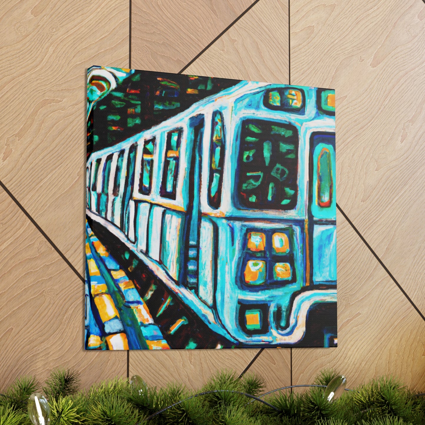 Subway Train Vizionary - Canvas