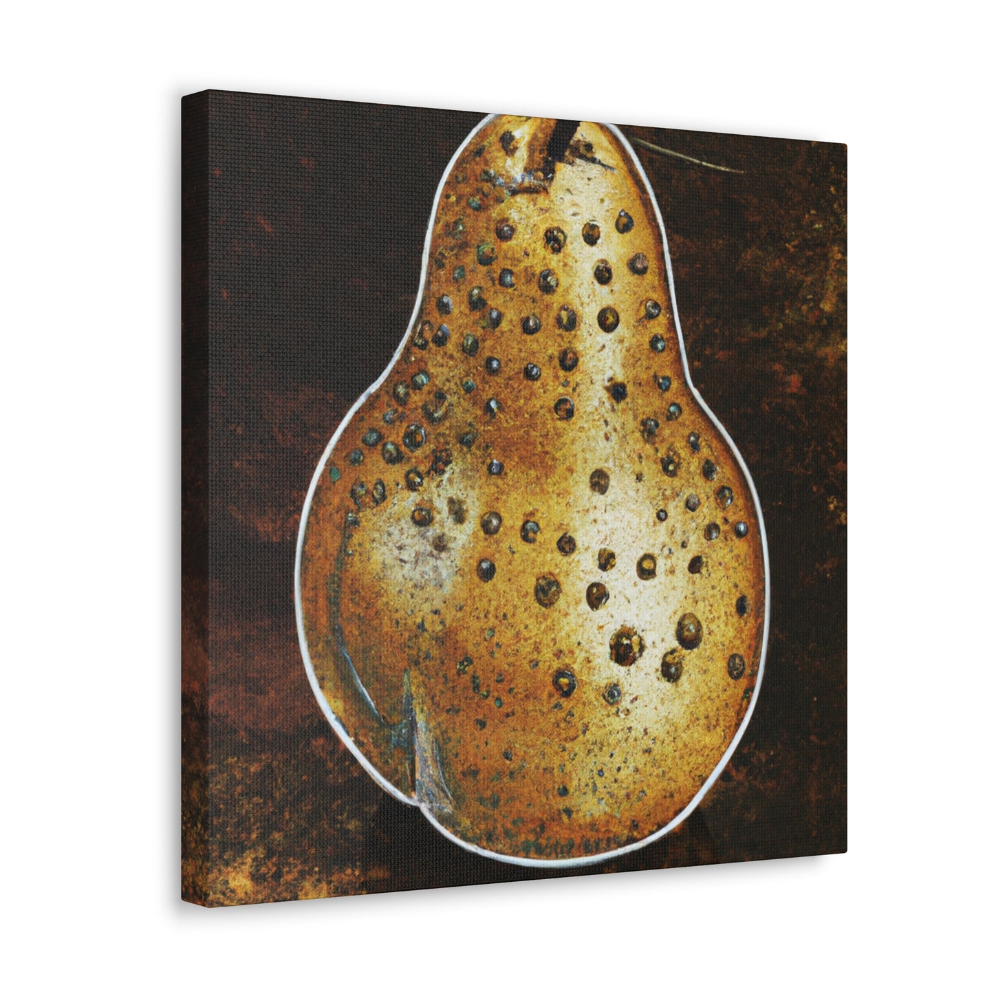 "Pear-y Steampunk Charm" - Canvas