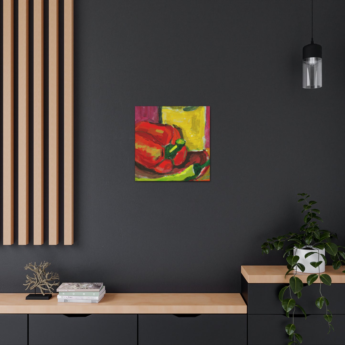 "Cascading Peppers Fauvism" - Canvas