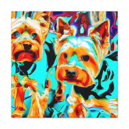 "Yorkshire Terrier Delight" - Canvas