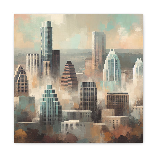 "Serene Simplicity: Austintopia Unveiled" - Canvas