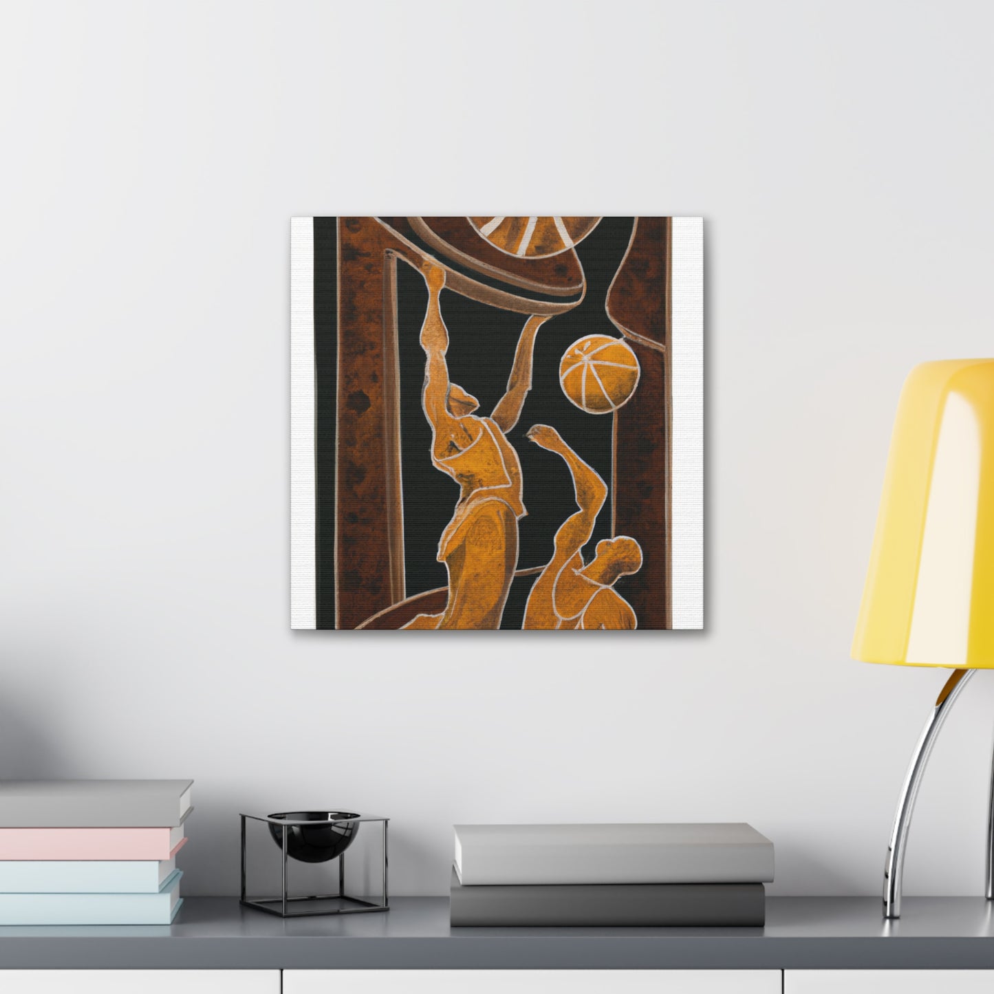 "Basketball in Bloom" - Canvas